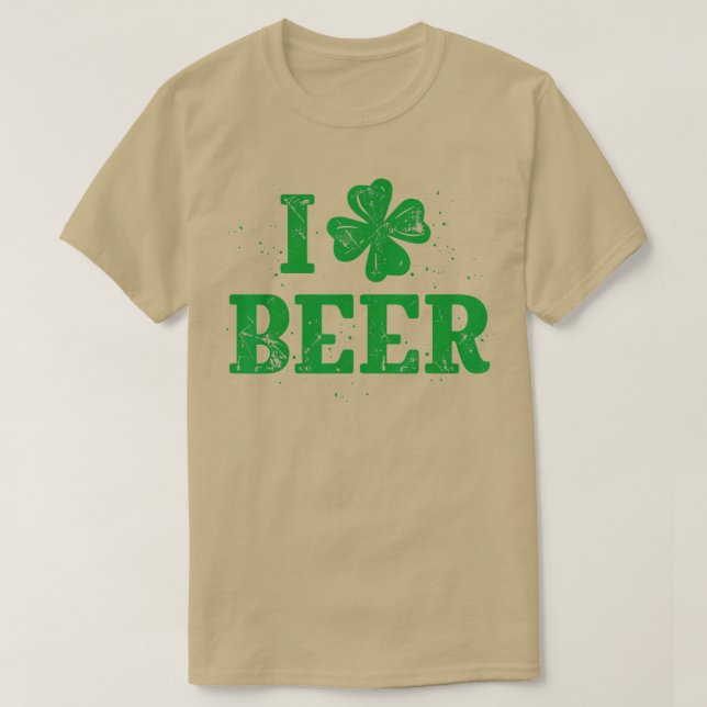 I Kärlek Beer St patricks day Irish Manar Women Sh T Shirt (Design framsida)