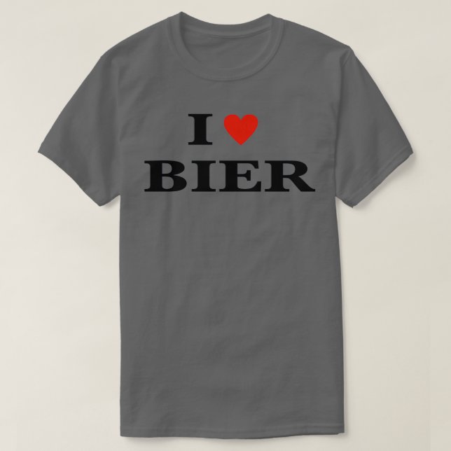 I KÄRLEK BEER T SHIRT (Design framsida)