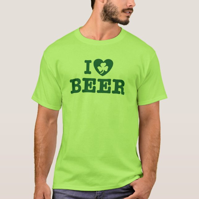 I Kärlek Beer Tee Shirt (Framsida)