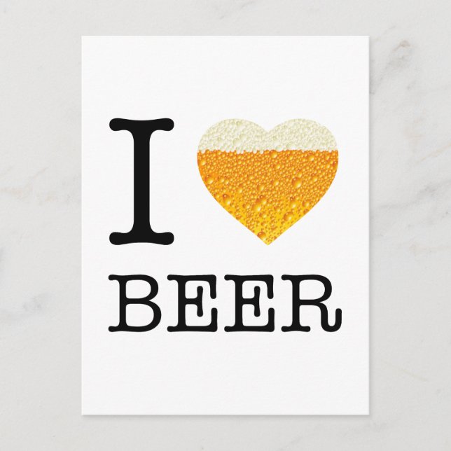 I kärlek Beer Vykort (Framsida)