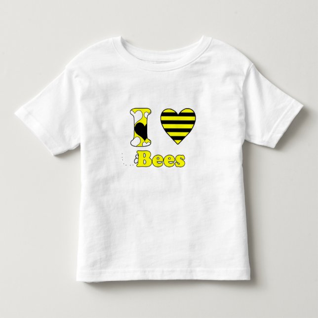 I kärlek Bees Tee Shirt (Framsida)