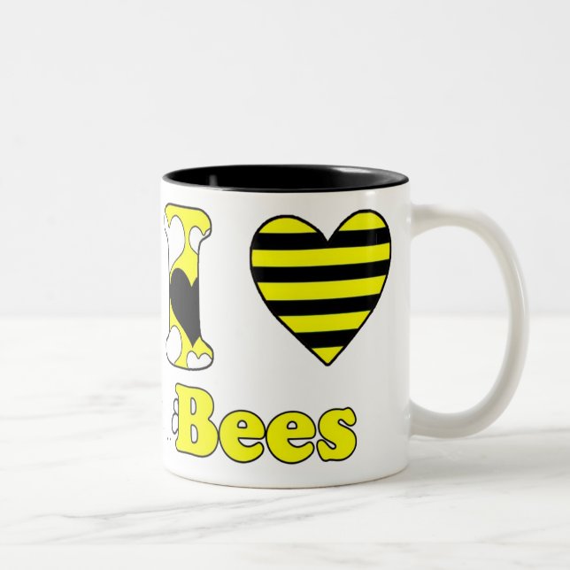 I kärlek Bees Två-Tonad Mugg (Höger)