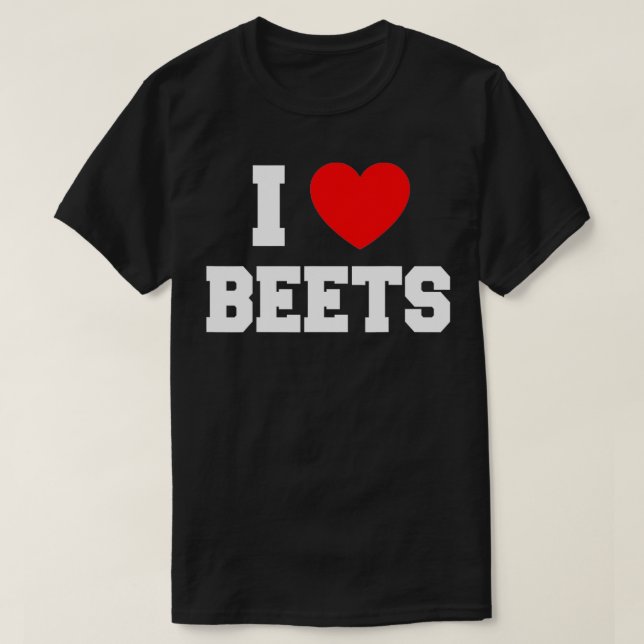 I Kärlek Beets T Shirt (Design framsida)