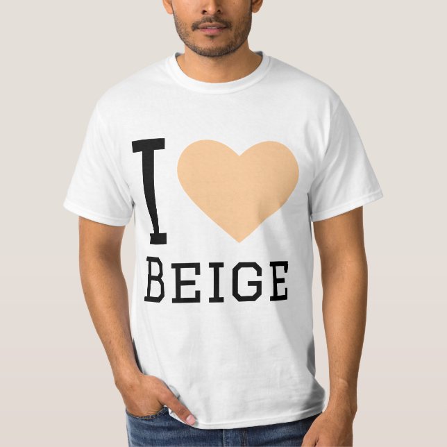 I kärlek beige t shirt (Framsida)