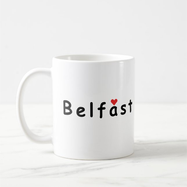 I kärlek Belfast Kaffemugg (Vänster)