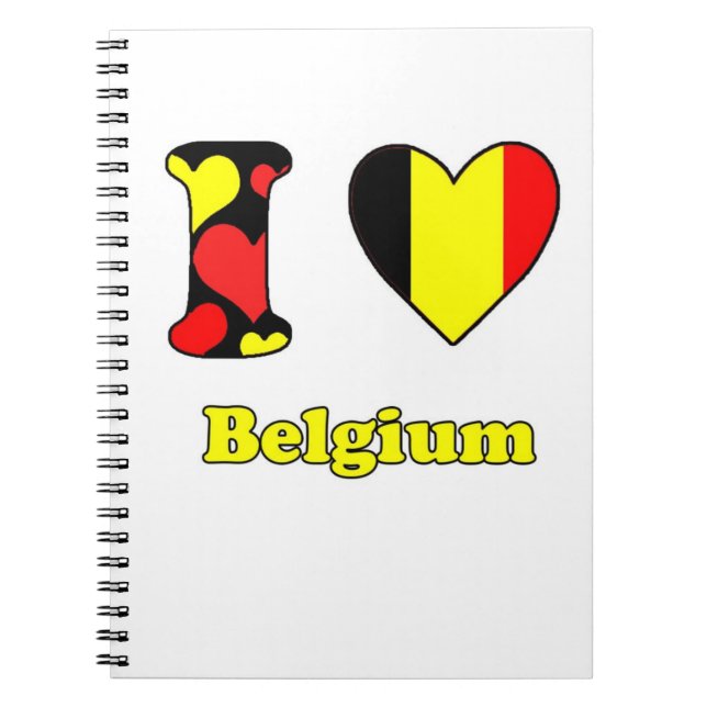I kärlek Belgien Anteckningsbok (Framsidan)