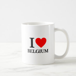 I Kärlek Belgien Kaffemugg