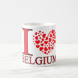 I Kärlek Belgien Kaffemugg