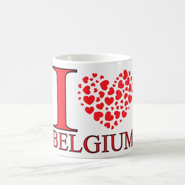 I Kärlek Belgien Kaffemugg (Center)