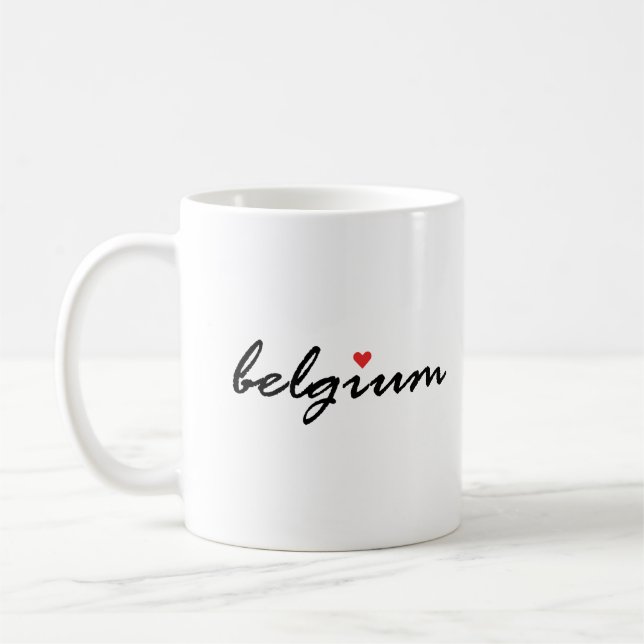 I kärlek Belgien Kaffemugg (Vänster)