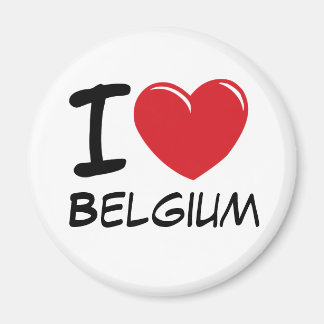 I Kärlek Belgien Magnet