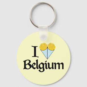 I Kärlek Belgien Nyckelring