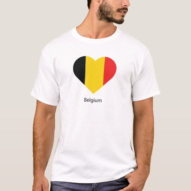 I Kärlek Belgien T Shirt (Framsida)
