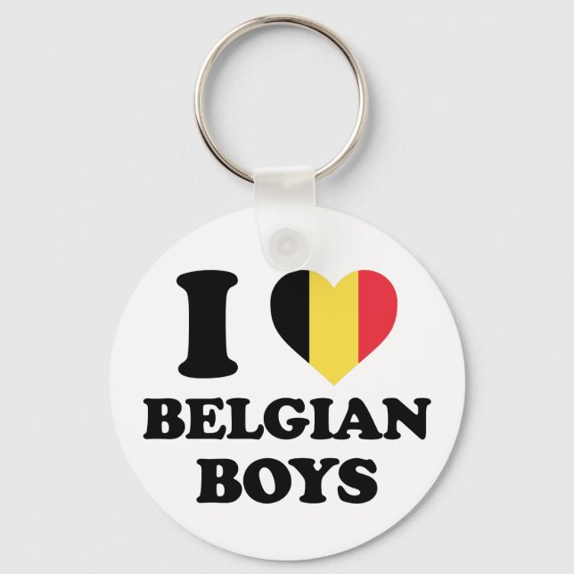 I kärlek belgiska pojkar nyckelring (Framsida)