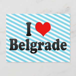 I Kärlek Belgrad, Serbien Vykort