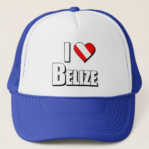 I Kärlek Belize Diving Truckerkeps