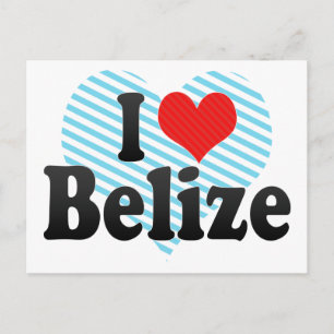I Kärlek Belize Vykort
