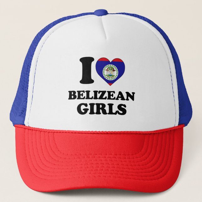 I kärlek Belizean Girls Keps (Framsida)