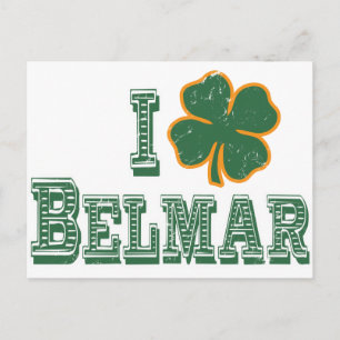 I kärlek Belmar - St. Patrick's Day Vykort