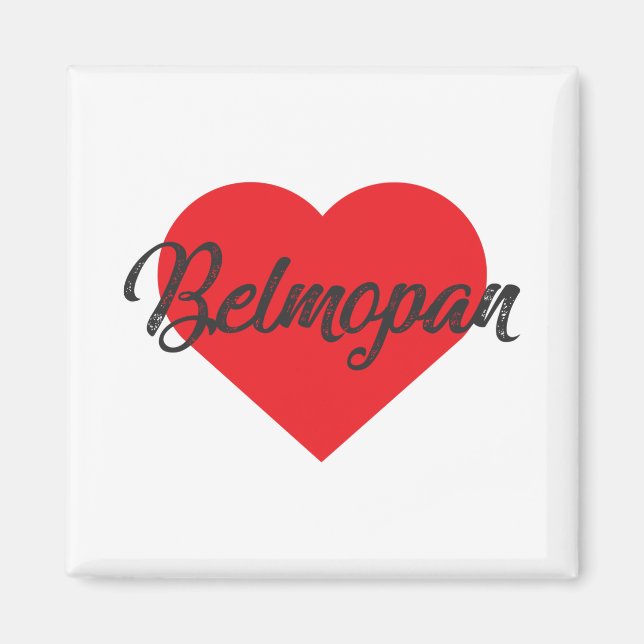 I Kärlek Belmopan - Belize Magnet (Framsidan)