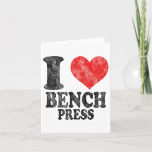 I Kärlek Bench Press Vintage Kort