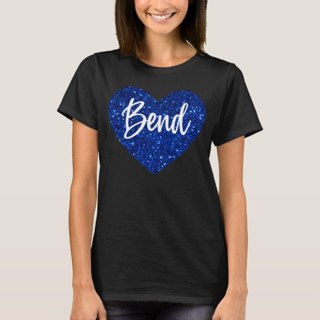 I Kärlek Bend Oregon Cute Heart T Shirt (Framsida)
