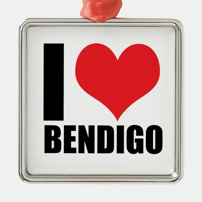 I kärlek Bendigo Julgransprydnad Metall (Framsidan)