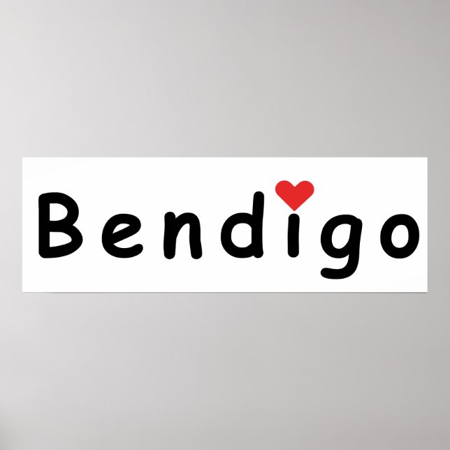 I kärlek Bendigo Poster (Framsidan)