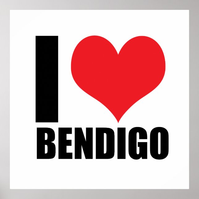 I kärlek Bendigo Poster (Framsidan)