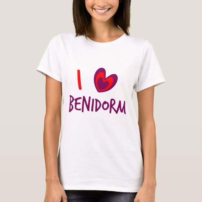 I kärlek Benidorm T-shirt (Framsida)