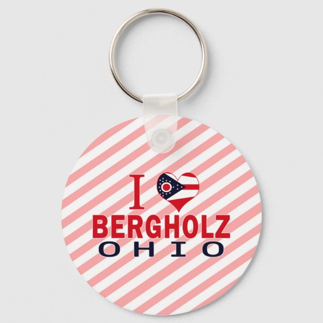 I kärlek Bergholz, Ohio Nyckelring (Framsida)