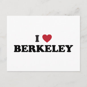 I Kärlek Berkeley California Vykort