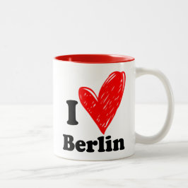 I kärlek Berlin 2-tonkaffe Mugg