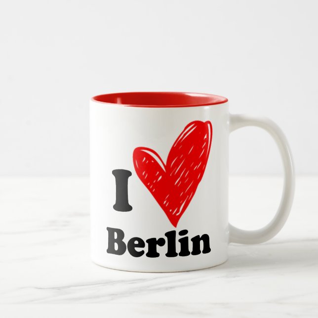 I kärlek Berlin 2-tonkaffe Mugg (Höger)