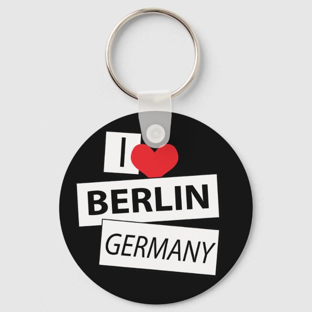 I Kärlek Berlin Tyskland Nyckelring (Framsida)