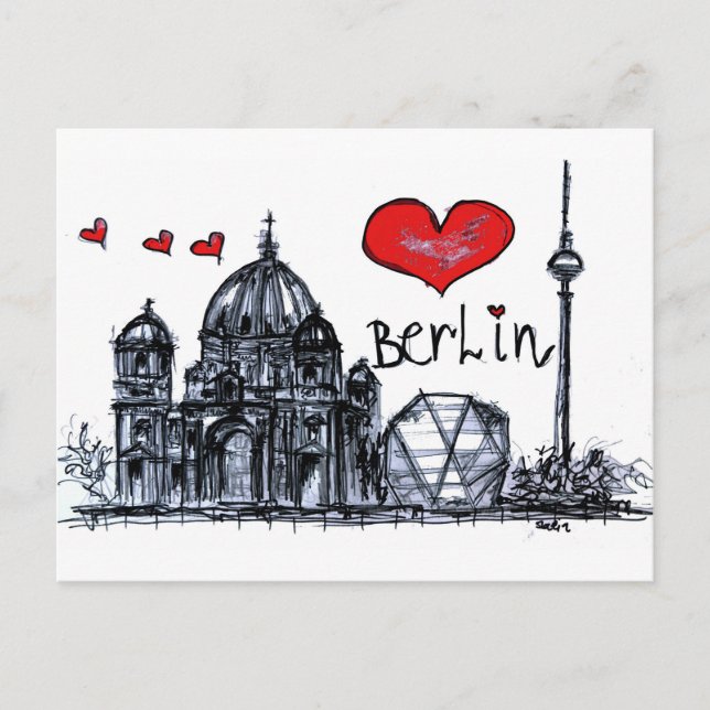 I kärlek Berlin Vykort (Framsida)