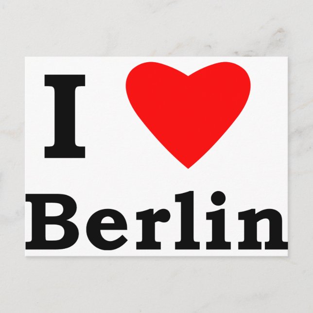 I Kärlek Berlin Vykort (Framsida)