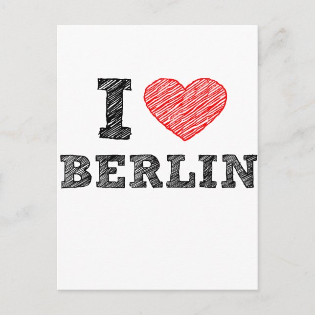 I Kärlek Berlin Vykort (Framsida)