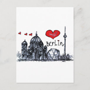 I kärlek Berlin Vykort