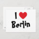 I Kärlek Berlin Vykort (Front/Back)