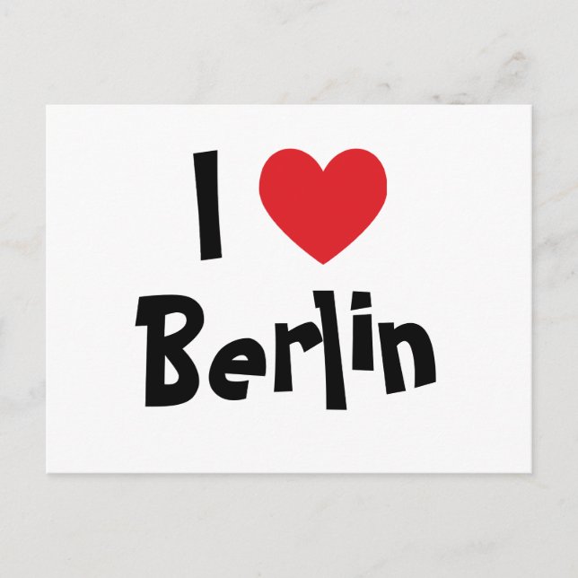 I Kärlek Berlin Vykort (Front)