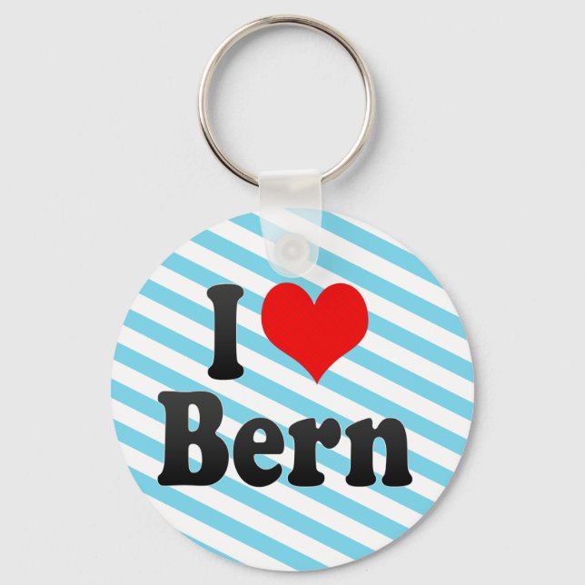 I Kärlek Bern, Schweiz Nyckelring (Framsida)