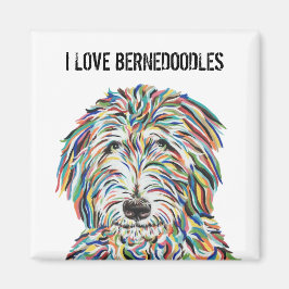I Kärlek Bernedoodles Magnet