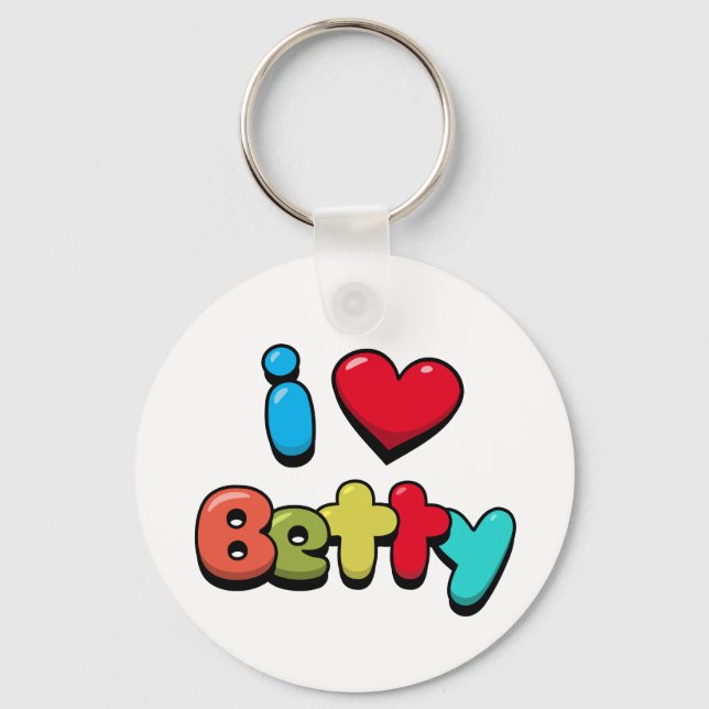 I Kärlek Betty Nyckelring (Framsida)