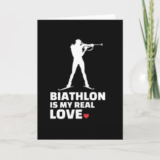 I kärlek biathlon Snyggt biathlon silhouette Kort