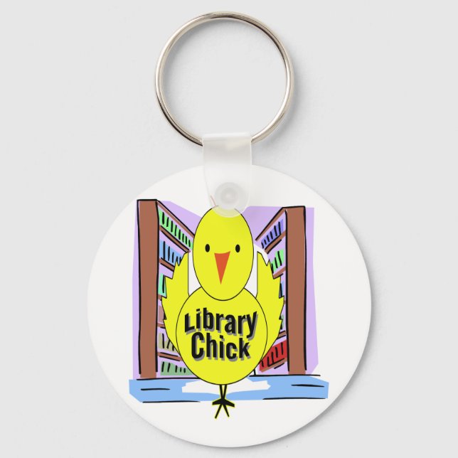 I KÄRLEK BIBLIOTEK CHICK NYCKELRING (Framsida)