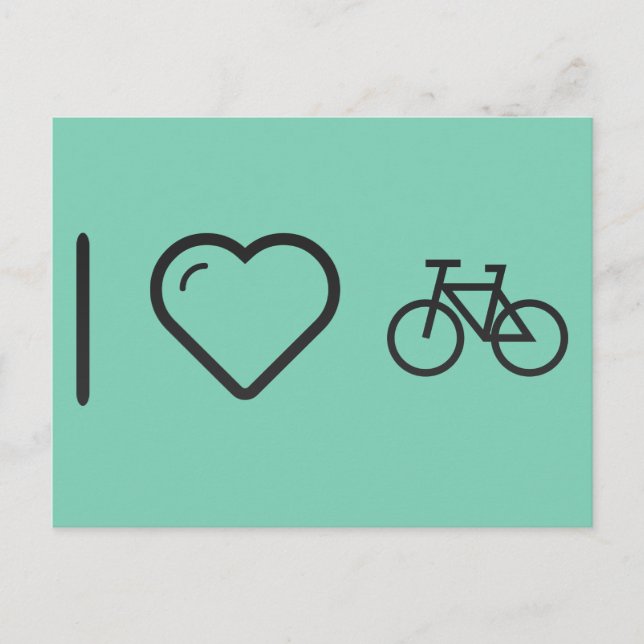 I Kärlek Bicycles Vykort (Framsida)