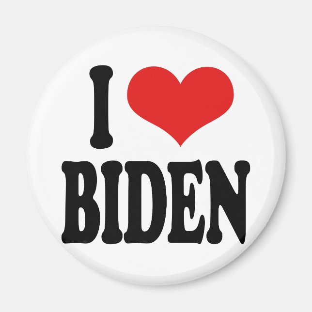 I Kärlek Biden Magnet (Framsidan)