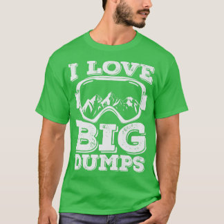 I Kärlek Big Dumare Snowboarding T Shirt