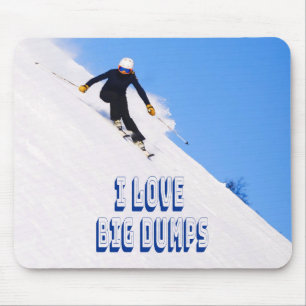 I Kärlek Big Dumps Snö Ski Downhill Musmatta